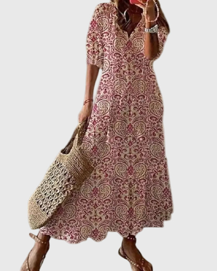 Amalia | Boho Vintage Summer Maxi Dress