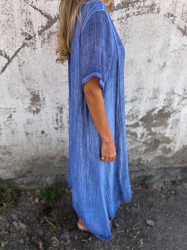 Violet™ Loose-Fit V-Neck Dress - Style 2