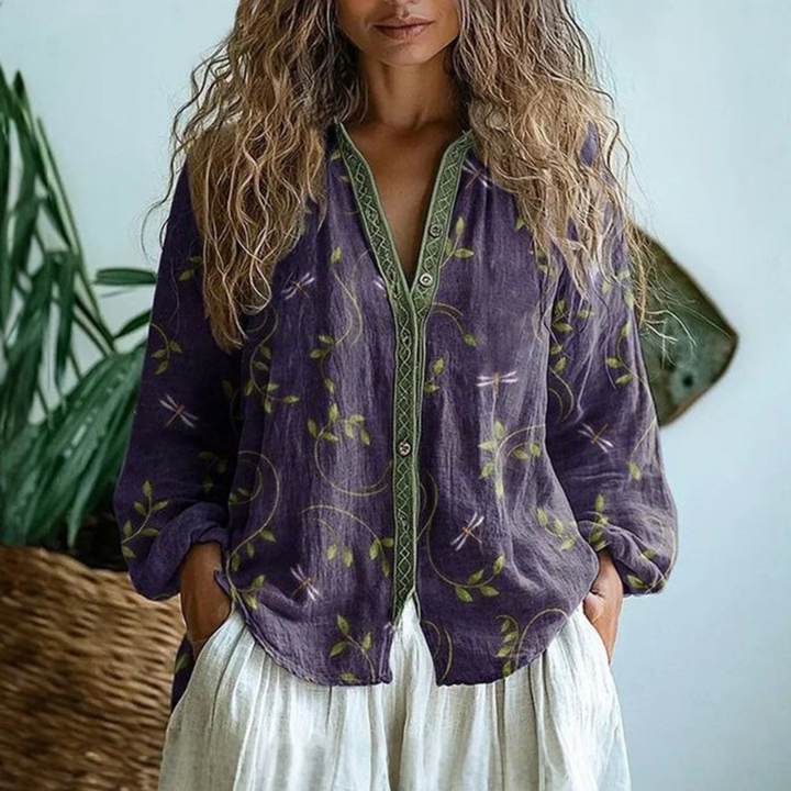 Serena | Lightweight Linen Blouse