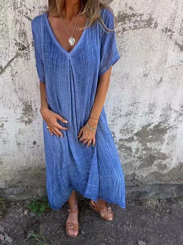 Violet™ Loose-Fit V-Neck Dress - Style 1