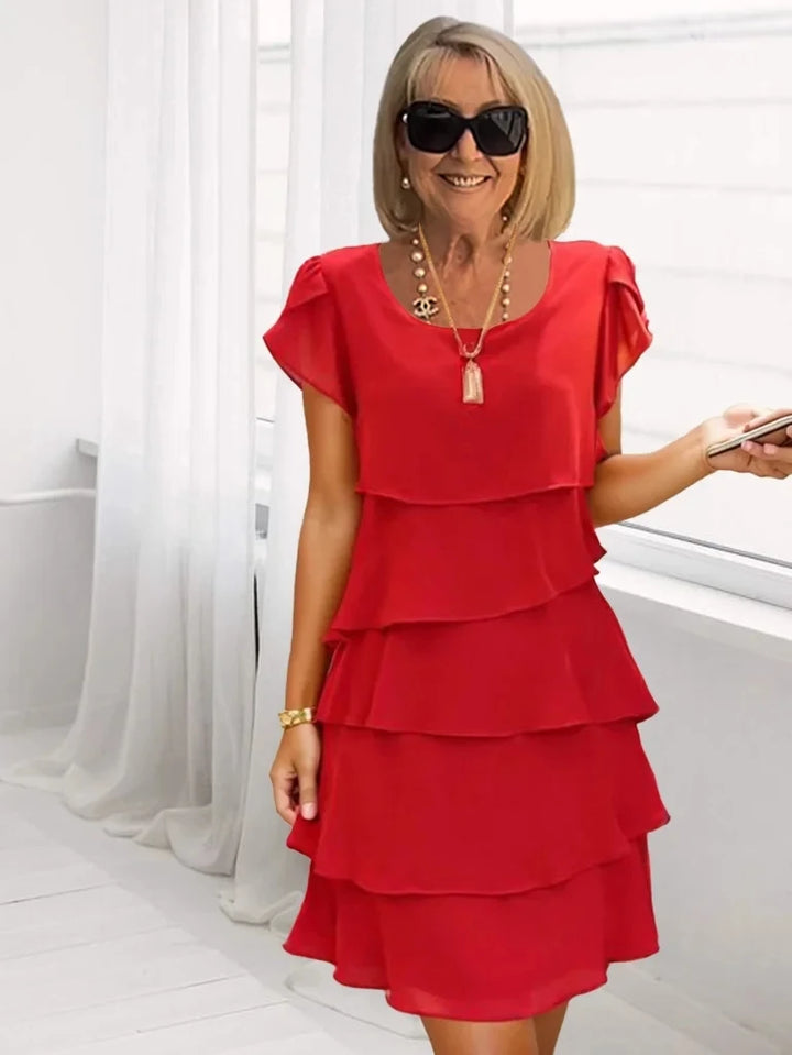 Isabella Cocktail Dress in Red