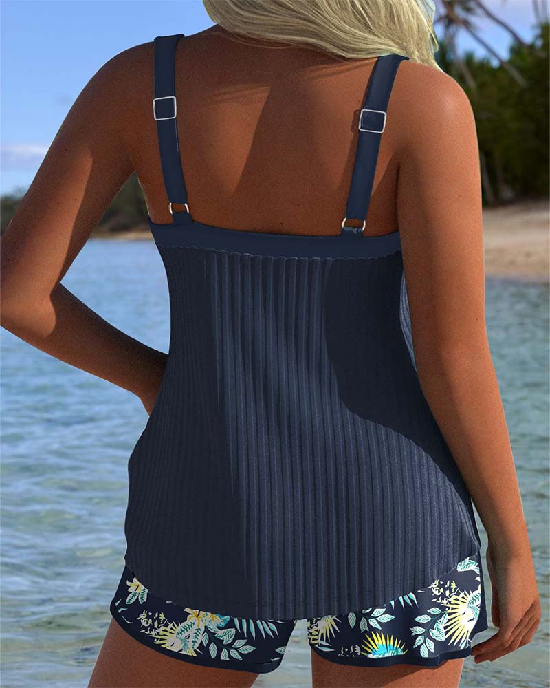 Laluna Striped Tankini detail