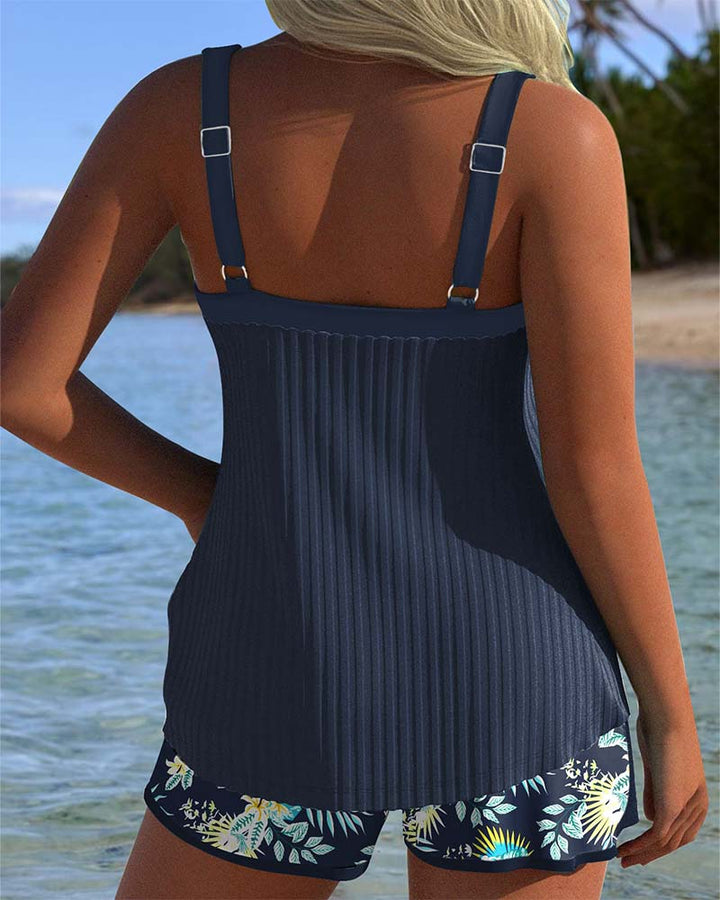 Laluna Striped Tankini detail